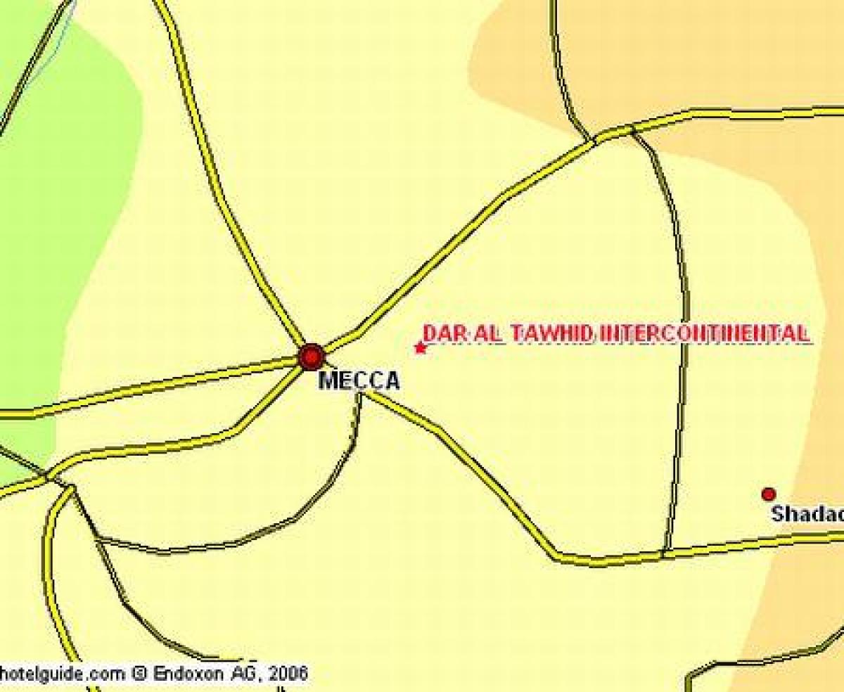 mapa ibrahim khalil road, Mekka