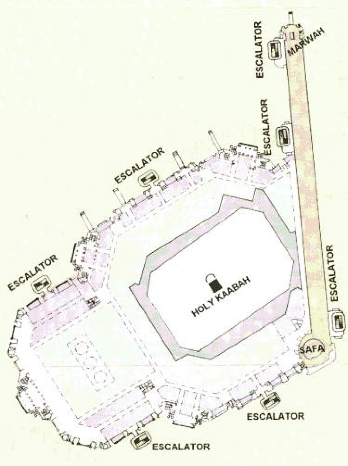 mapa Kaaba sharif