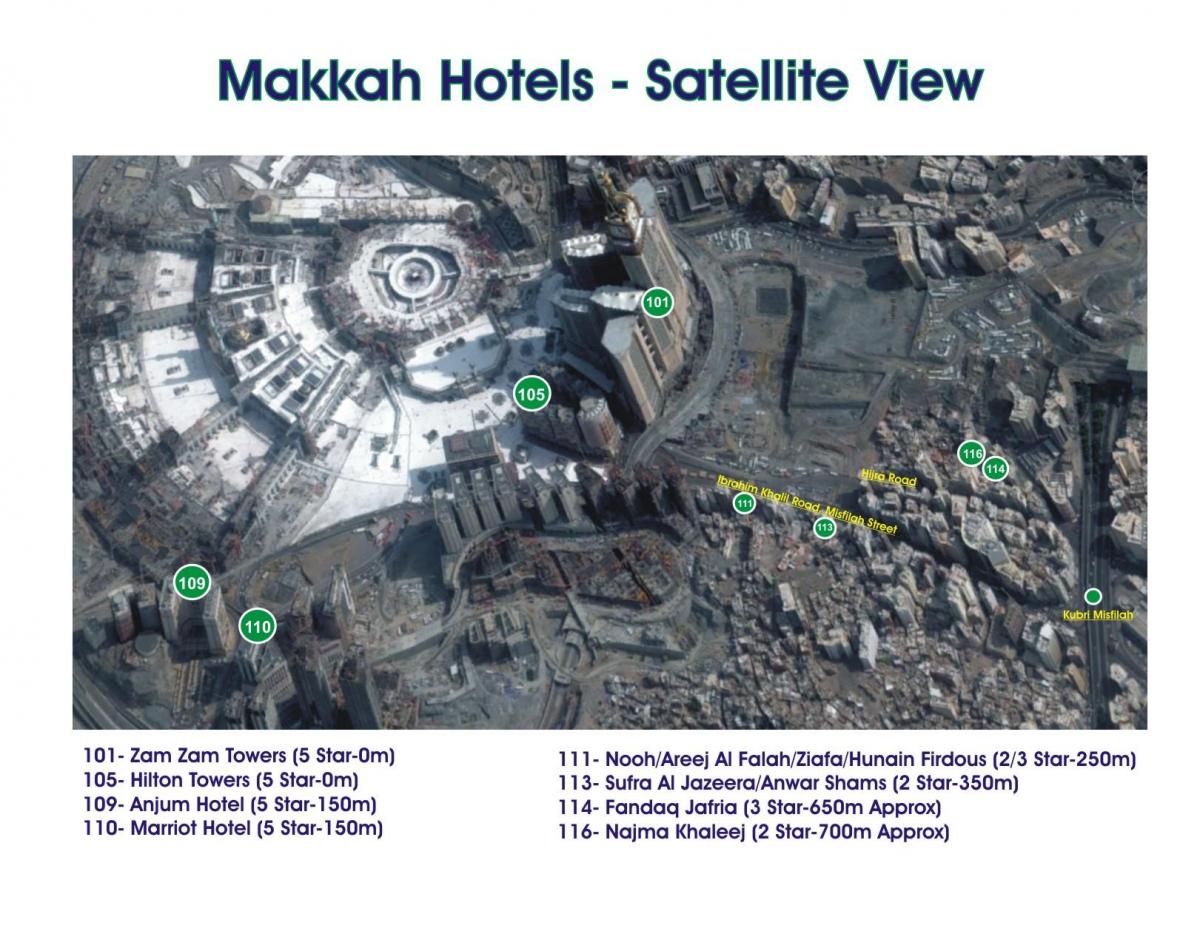 mapa kubri Makkah