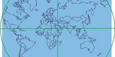 Mapa Kaaba je středem světa 
