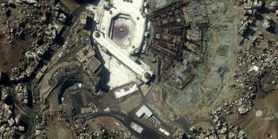 Mapa Makkah satelitní mapě