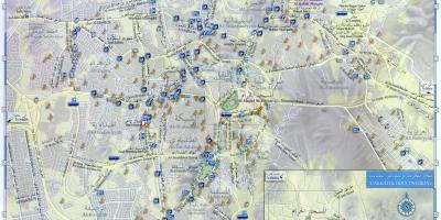  mapa Makkah ziyarat míst