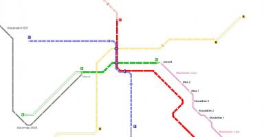 Mapa Mekky metro 