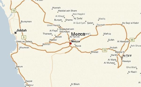 mapa mekah
