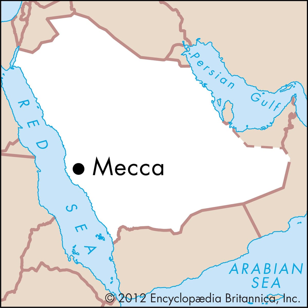 mapa pokud shahrah e hidžra Makkah 