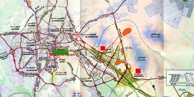 Makkah haram sharif mapě