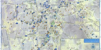  mapa Makkah ziyarat míst